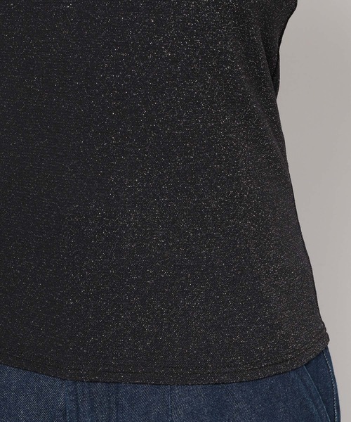 mysty woman（ミスティウーマン）の「ビジューストリングラメキャミ　108218（キャミソール・レディース・ブラック/アイボリー/ライトグリーン・FREE）」の13枚目の写真