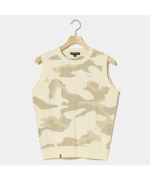 ROSASEN（ロサーセン）の「【Rosasen/GOLF】カモフラJQケーブルエコニットベスト（ベスト）」