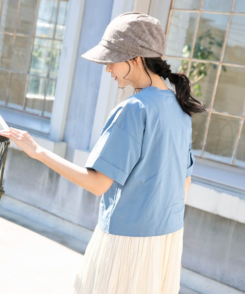 QUEENHEAD(クイーンヘッド)の「つば広シンプルキャスケット(キャスケット・レディース・ブラック/グレー/ブラウン/ナチュラル・X-LARGE/XX-LARGE/FREE)」の21枚目の写真