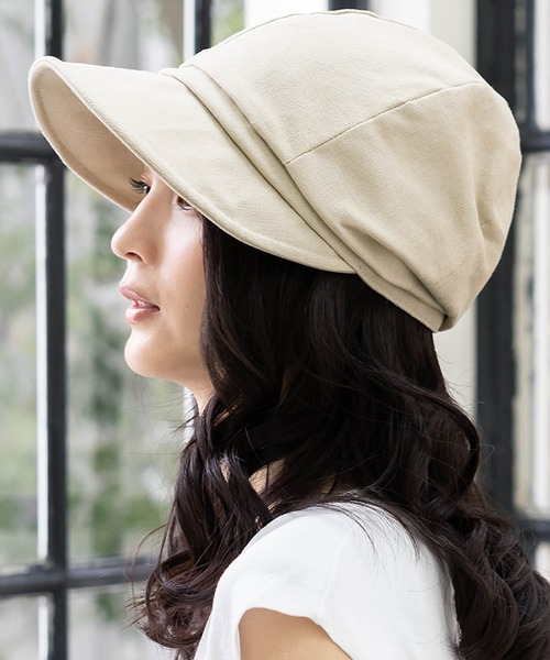 つば広シンプルキャスケット（キャスケット）｜QUEENHEAD（クイーン