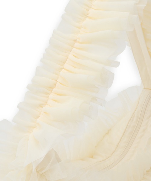 VIS（ビス）の「CASUAL チュールフリルショルダー（ショルダーバッグ・レディース・ブラック/キナリ・FREE）」の17枚目の写真