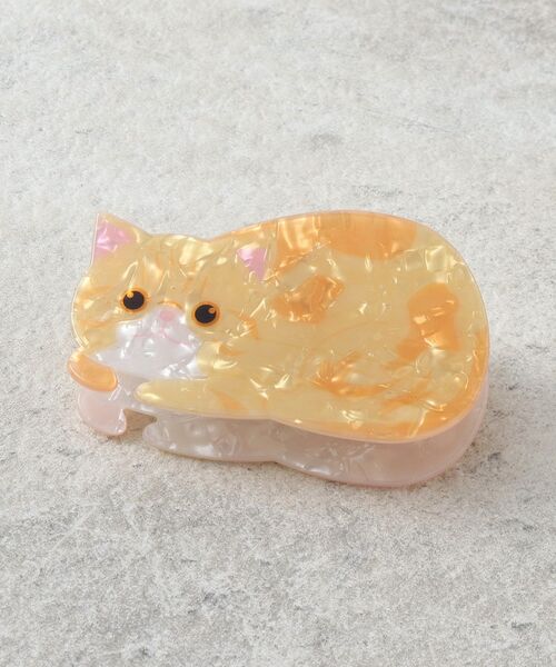 ITS'DEMO(イッツデモ)の「猫 バンス(その他ヘアアクセサリー・レディース・レッド系/アイボリー/グレー・00)」の3枚目の写真