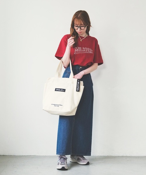 MILKFED.（ミルクフェド）の「HEAVY METAL SLAB S/S TEE（Tシャツ/カットソー・レディース・ブラック/ホワイト/レッド・M/L）」の21枚目の写真