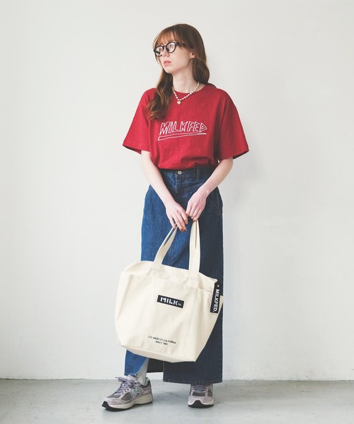 MILKFED.（ミルクフェド）の「HEAVY METAL SLAB S/S TEE（Tシャツ/カットソー・レディース・ブラック/ホワイト/レッド・M/L）」の20枚目の写真