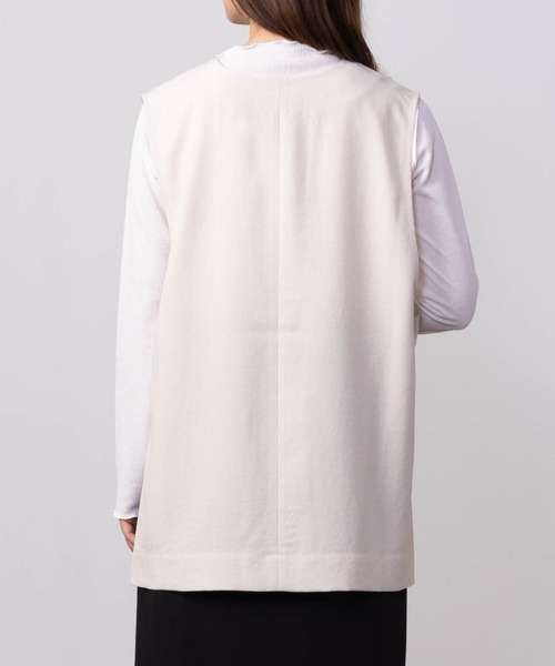 HusHusH（ハッシュアッシュ）の「HusHusH ハッシュアッシュ リネンライクジレ（ベスト・レディース・ブラック/アイボリー・L/M/S）」の10枚目の写真