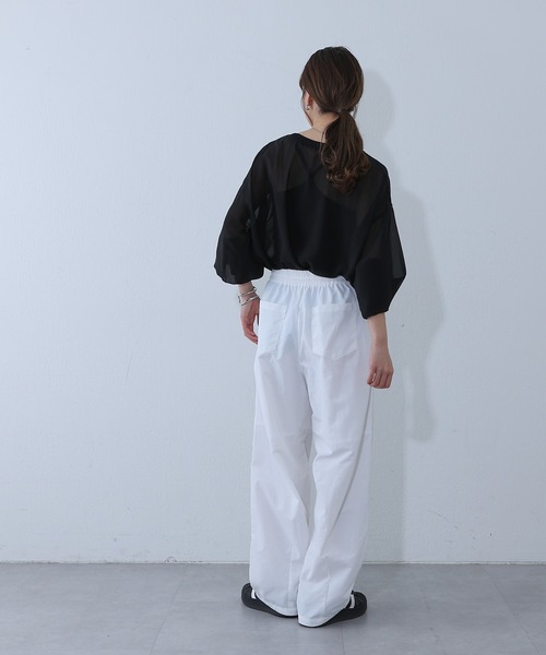 COLONY 2139(コロニートゥーワンスリーナイン)の「ナイロンカーブパンツ(その他パンツ・レディース・ピンク/オフホワイト/ブラック・SMALL/MEDIUM)」の20枚目の写真