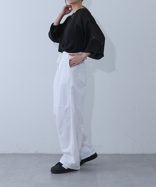 COLONY 2139(コロニートゥーワンスリーナイン)の「ナイロンカーブパンツ(その他パンツ・レディース・ピンク/オフホワイト/ブラック・SMALL/MEDIUM)」の21枚目の写真