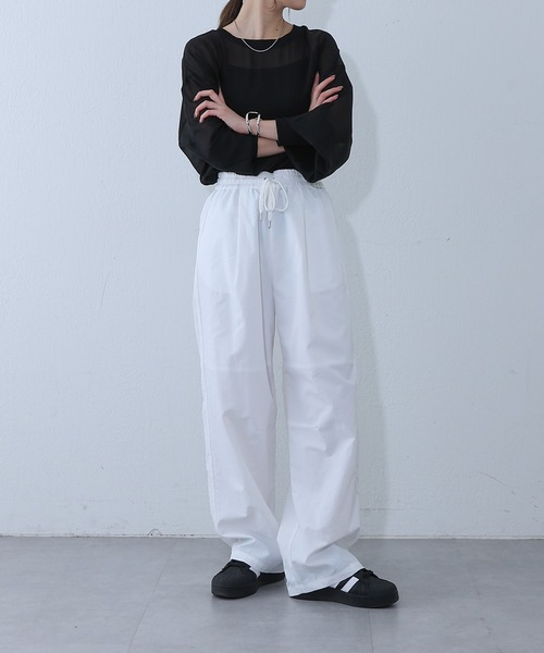 COLONY 2139(コロニートゥーワンスリーナイン)の「ナイロンカーブパンツ(その他パンツ・レディース・ピンク/オフホワイト/ブラック・SMALL/MEDIUM)」の19枚目の写真