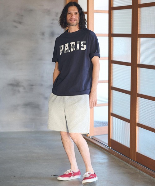 CAMBIO(カンビオ)の「mt8926- ビッグシルエットプリントTシャツ(PARIS)(Tシャツ/カットソー・メンズ・ブラック/ホワイト/ネイビー・S/M/L/XL)」の17枚目の写真