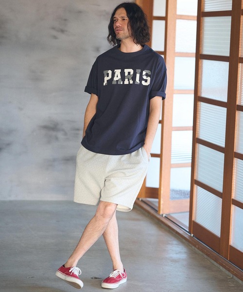 CAMBIO(カンビオ)の「mt8926- ビッグシルエットプリントTシャツ(PARIS)(Tシャツ/カットソー・メンズ・ブラック/ホワイト/ネイビー・S/M/L/XL)」の18枚目の写真