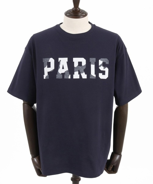 CAMBIO(カンビオ)の「mt8926- ビッグシルエットプリントTシャツ(PARIS)(Tシャツ/カットソー・メンズ・ブラック/ホワイト/ネイビー・S/M/L/XL)」の21枚目の写真