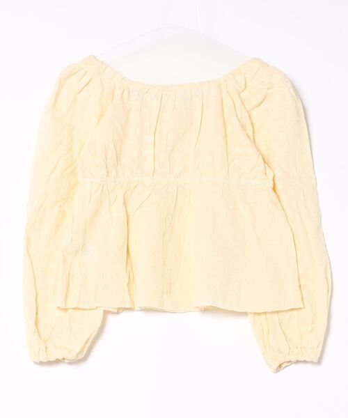 coca（coca）（コカ）の「フラワー刺繍コットンブラウス（シャツ/ブラウス・レディース・イエロー/ホワイト・L/M）」の3枚目の写真