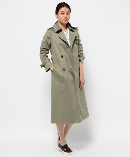 ivory court（アイボリーコート）の「コウミツド シャンブレートレンチ◆（トレンチコート・レディース・カーキ/ベージュ・36/40/38）」の2枚目の写真