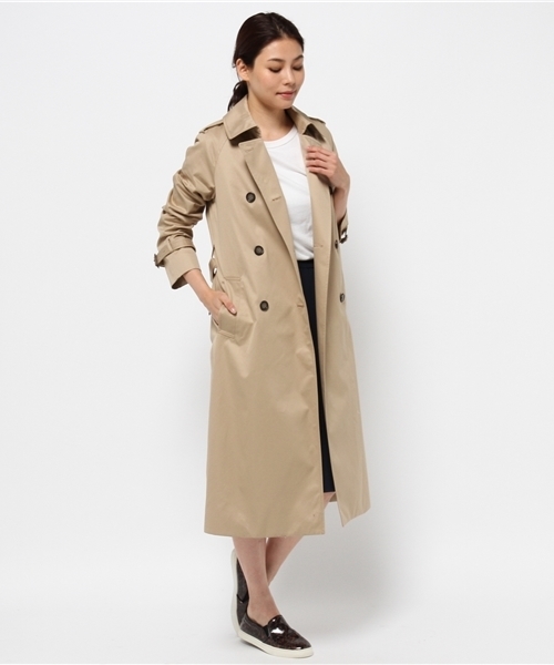 ivory court（アイボリーコート）の「コウミツド シャンブレートレンチ◆（トレンチコート・レディース・カーキ/ベージュ・36/40/38）」の16枚目の写真