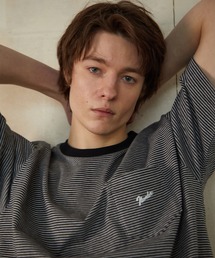 NUMBER (N)INE（ナンバーナイン）の「NUMBER (N)INE/ナンバーナイン　NARROW STRIPED Number⑨ PRINTED POCKET T-SHIRT（Tシャツ/カットソー・メンズ）」