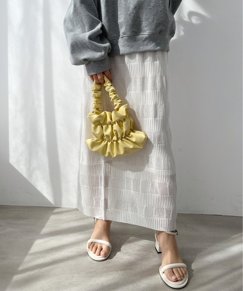 Olu.（オルドット）の「ミニギャザーバッグ（ハンドバッグ・レディース・ホワイト/パープル/シルバー/イエロー・FREE）」の12枚目の写真