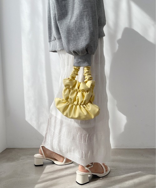 Olu.（オルドット）の「ミニギャザーバッグ（ハンドバッグ・レディース・ホワイト/パープル/シルバー/イエロー・FREE）」の14枚目の写真