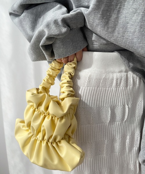 Olu.（オルドット）の「ミニギャザーバッグ（ハンドバッグ・レディース・ホワイト/パープル/シルバー/イエロー・FREE）」の11枚目の写真