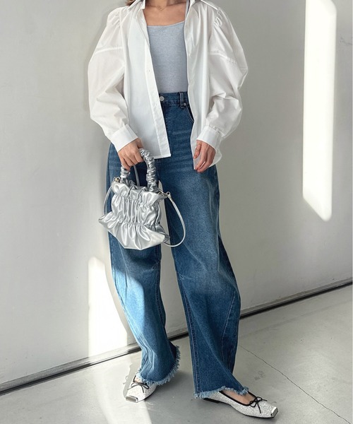 Olu.（オルドット）の「ミニギャザーバッグ（ハンドバッグ・レディース・ホワイト/パープル/シルバー/イエロー・FREE）」の18枚目の写真