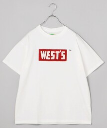 WESTOVERALLS/ウエストオーバーオールズ WESTS BOX LOGO T-SHIRT/ウエスト ボックスロゴTシャツ