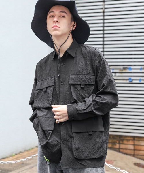 RAGEBLUE（レイジブルー）の「マルチポケット/ユーティリティシャツ