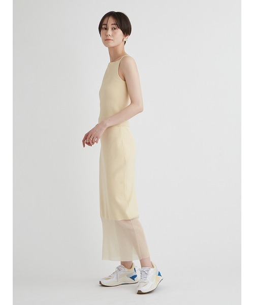 emmi(エミ)の「eco バックシャンニットキャミトップス(キャミソール・レディース・ブラック/イエロー/オレンジ・FREE)」の17枚目の写真