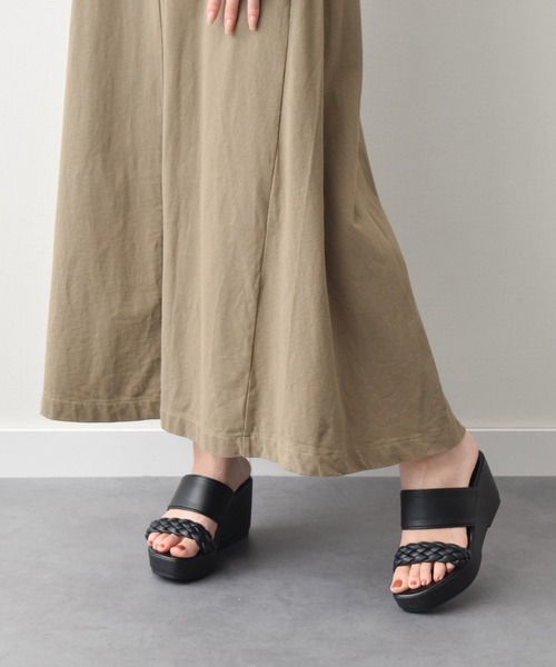 ITALIAN SHOEMAKERS（イタリアンシューメーカー）の「【ITALIAN SHOEMAKERS】厚底ダブルベルトイントレチャートサンダル(942324)（サンダル・レディース・ブラック・37/36/35/38/39）」の6枚目の写真