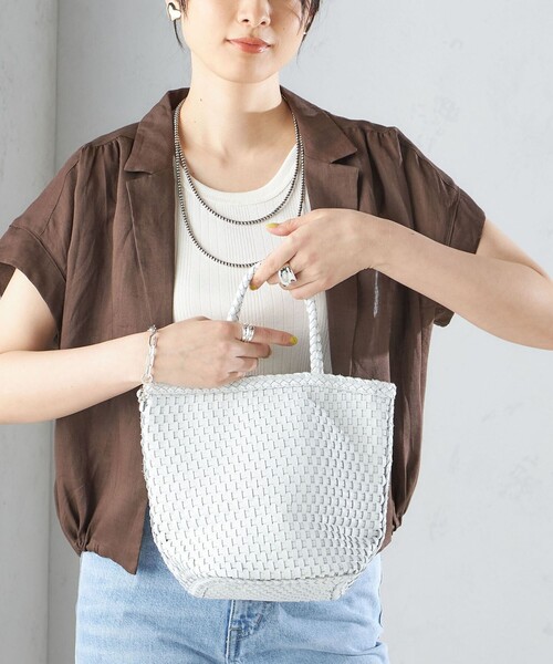 SHIPS（シップス）の「Swaraj:レザー メッシュ バッグ ◇（トート