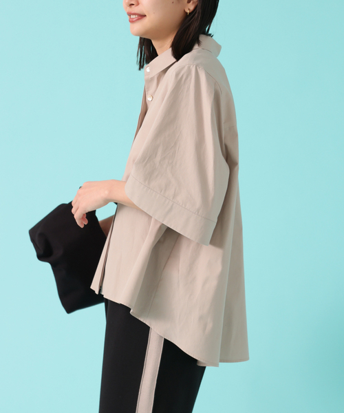 JOURNAL STANDARD(ジャーナルスタンダード)の「コットンベルスリーブシャツ(シャツ/ブラウス・レディース・ブラック系その他/サックスブルー/ベージュ・FREE)」の22枚目の写真