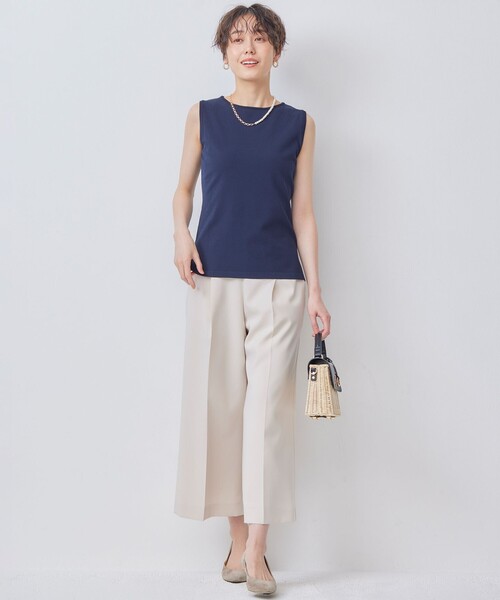 【セール】【WEB限定カラーあり】ニットタンクトップ（タンクトップ）｜組曲（クミキョク）