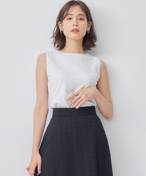 【セール】【WEB限定カラーあり】ニットタンクトップ（タンクトップ）｜組曲（クミキョク）