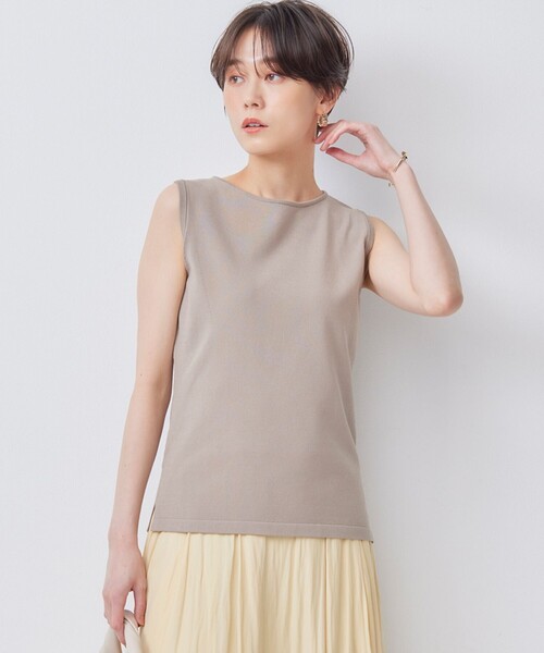 【セール】【WEB限定カラーあり】ニットタンクトップ（タンクトップ）｜組曲（クミキョク）
