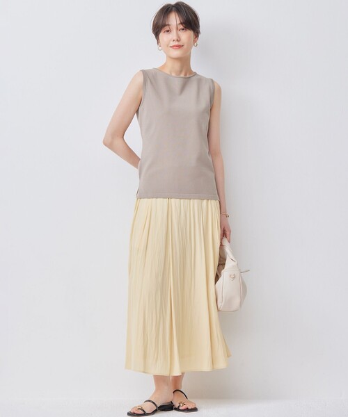 【セール】【WEB限定カラーあり】ニットタンクトップ（タンクトップ）｜組曲（クミキョク）