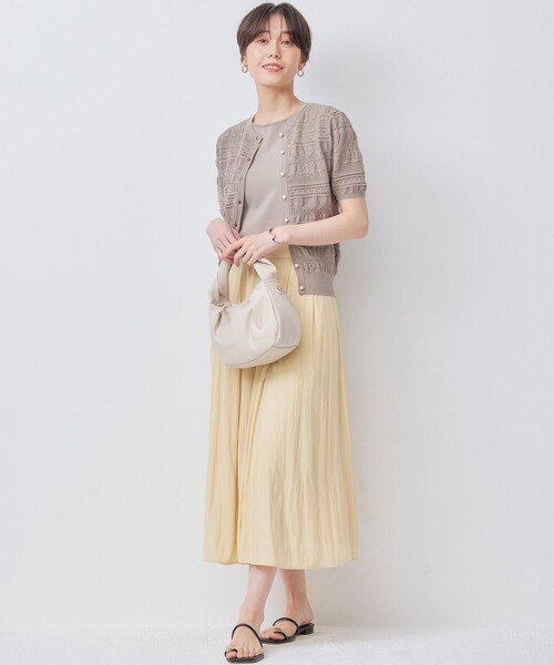 【セール】【WEB限定カラーあり】ニットタンクトップ（タンクトップ）｜組曲（クミキョク）