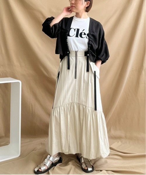 LHELBIE(レルビエ)の「テープデザインボレロ(カーディガン/ボレロ・レディース・ブラック/グレイッシュベージュ/イエロー系その他・M)」の19枚目の写真