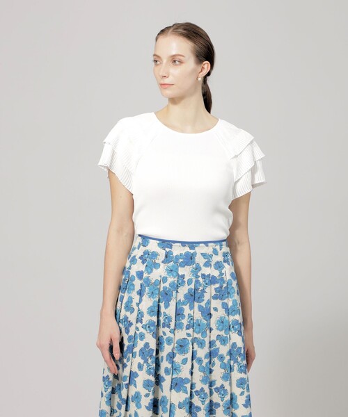 【セール】ティアードスリーブ ニットプルオーバー（ニット/セーター）｜EPOCA（エポカ）