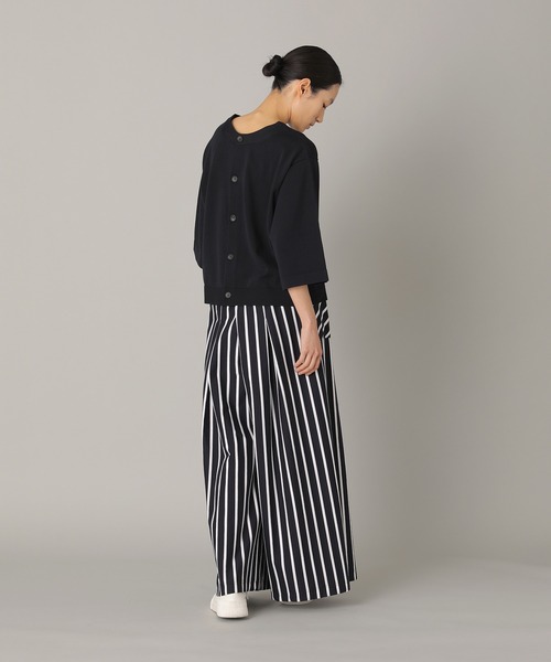 ZUCCa（ズッカ）の「ハイストレッチコットン / ニットカーディガン / (O)（カーディガン/ボレロ・レディース・ネイビー/ホワイト/ブルー・M size）」の12枚目の写真