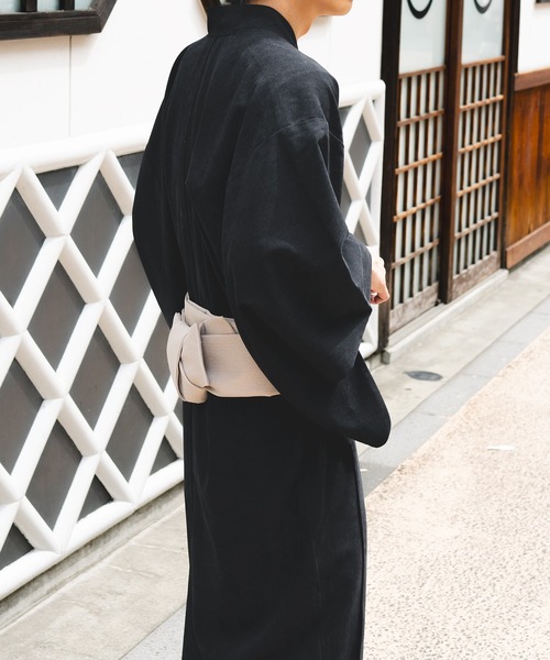 epnok（エプノック）の「浴衣2点セット【浴衣＋帯】（浴衣・メンズ・ライトグレー/ブルー/ブラック/ブラウン・SMALL/MEDIUM/LARGE）」の6枚目の写真