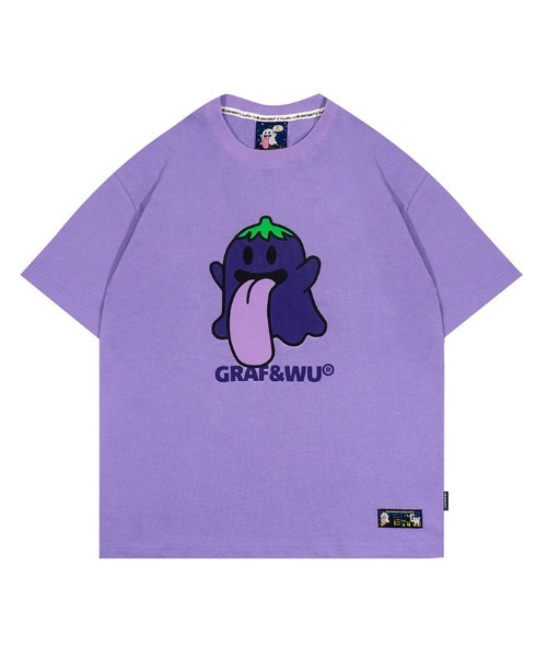 GRAF&WU(グラフアンドユー)の「『GRAF&WU/グラフアンドウー』キャラゴーストTEE 【CN】(Tシャツ/カットソー・レディース・C/パープル/ブラック系1/A・XL)」の3枚目の写真