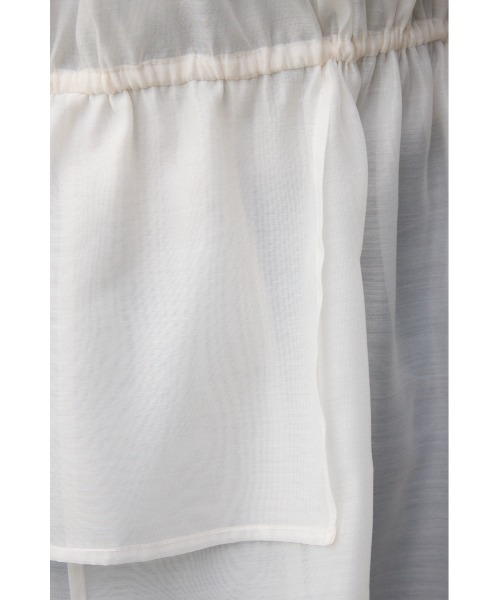 AZUL by moussy(アズールバイマウジー)の「2WAYシアーシャツペプラムブラウス(シャツ/ブラウス・レディース・アイボリー/ブラック・FREE)」の12枚目の写真