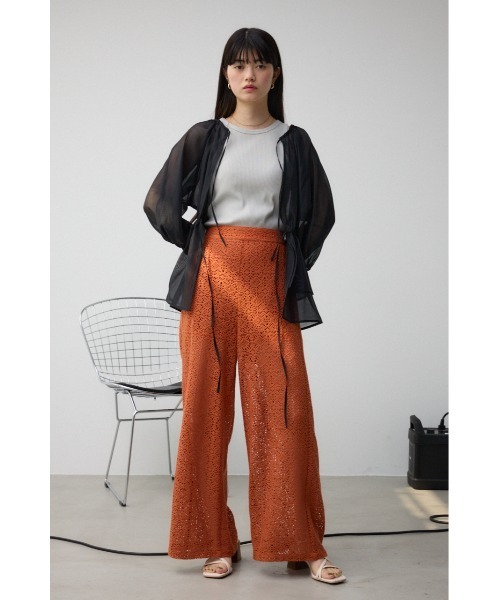 AZUL by moussy(アズールバイマウジー)の「2WAYシアーシャツペプラムブラウス(シャツ/ブラウス・レディース・アイボリー/ブラック・FREE)」の17枚目の写真