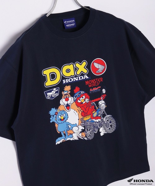 WESTSEA(ウエストシー)の「Honda × MONSTER WORLD 半袖 クルーTシャツ(Tシャツ/カットソー・メンズ・ブラック系その他/ネイビー系/ブラック/ネイビー/ホワイト/ホワイト系その他・M/L)」の5枚目の写真