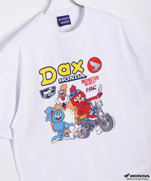 WESTSEA(ウエストシー)の「Honda × MONSTER WORLD 半袖 クルーTシャツ(Tシャツ/カットソー・メンズ・ブラック系その他/ネイビー系/ブラック/ネイビー/ホワイト/ホワイト系その他・M/L)」の9枚目の写真