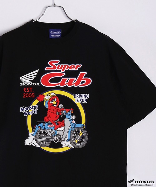 セール】Honda × MONSTER WORLD 半袖 クルーTシャツ（Tシャツ