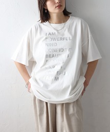 箔プリントオーバーサイズTシャツ