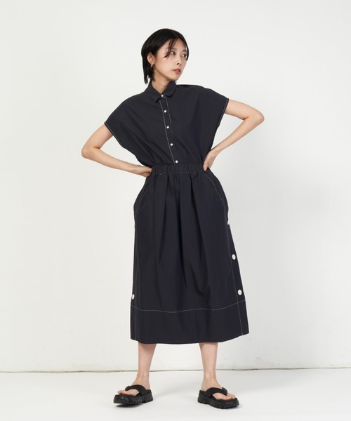 nicholson and nicholson（ニコルソンアンドニコルソン）の「TENDER-W（シャツ/ブラウス・レディース・ネイビー/イエロー・38）」の7枚目の写真