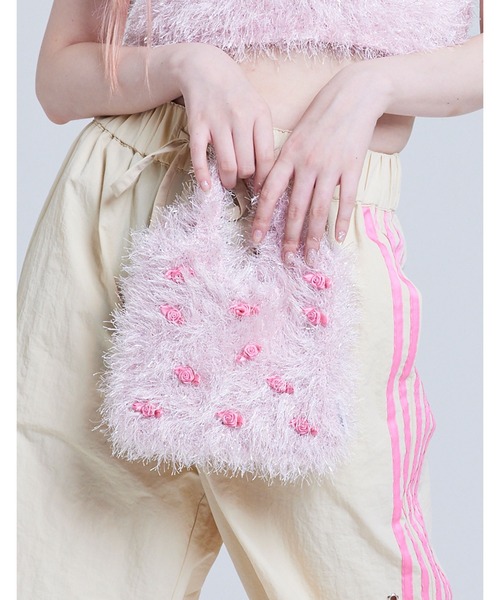 Little sunny bite（リトルサニーバイト）の「/Little Sunny Bite/knitting bag（ハンドバッグ・レディース・グリーン/ピンク/ブルー・FREE）」の3枚目の写真