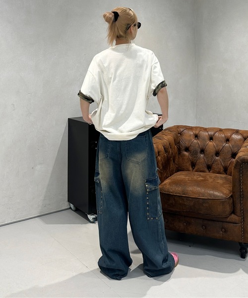 sedacle(セダクル)の「2way迷彩TEE(Tシャツ/カットソー・メンズ・カーキ/アイボリー・SMALL/MEDIUM/LARGE)」の8枚目の写真