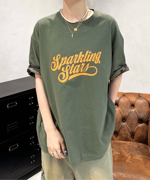 sedacle(セダクル)の「2way迷彩TEE(Tシャツ/カットソー・メンズ・カーキ/アイボリー・SMALL/MEDIUM/LARGE)」の9枚目の写真