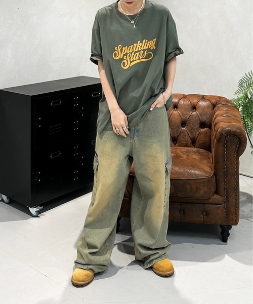 sedacle(セダクル)の「2way迷彩TEE(Tシャツ/カットソー・メンズ・カーキ/アイボリー・SMALL/MEDIUM/LARGE)」の12枚目の写真